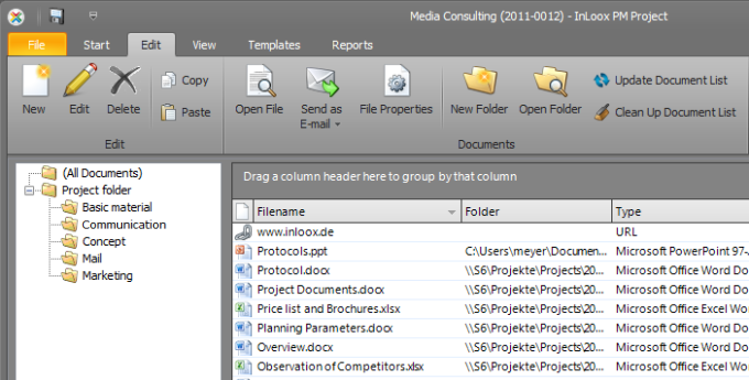 Document Folder View