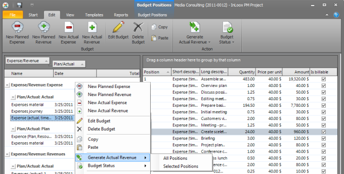 Estimation and Billing