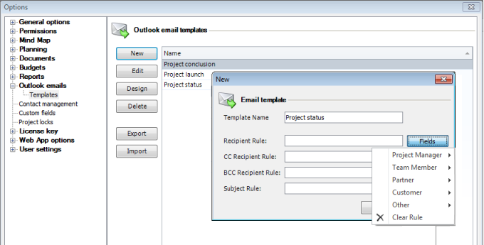Customizable Templates and Predefined Text Modules