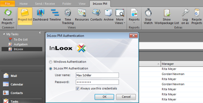 InLoox PM Contacts