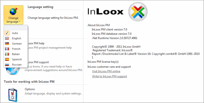Multilingual User Interface