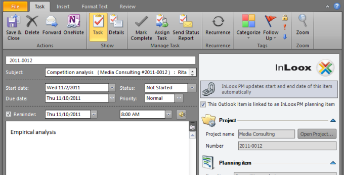 Appointments and Tasks