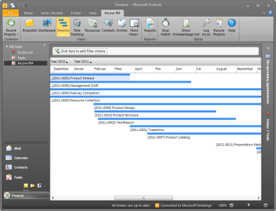 <b>Timeline view</b> – Coordinate projects visually.
