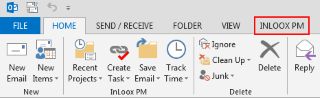 Outlook Ribbon with InLoox