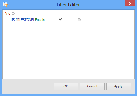 Filter by milestones