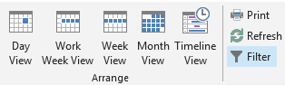 Global Calendar: Filter