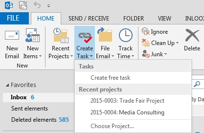 InLoox 9 for Outlook Ease of Use