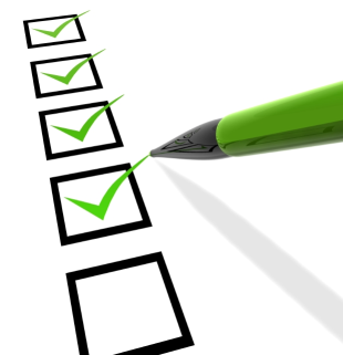 Check list project completion
