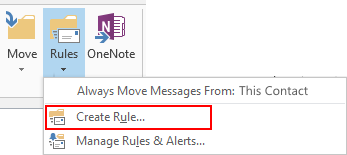 Create Inbox Rules for Automatic E-Mail Organization in Microsoft Outlook