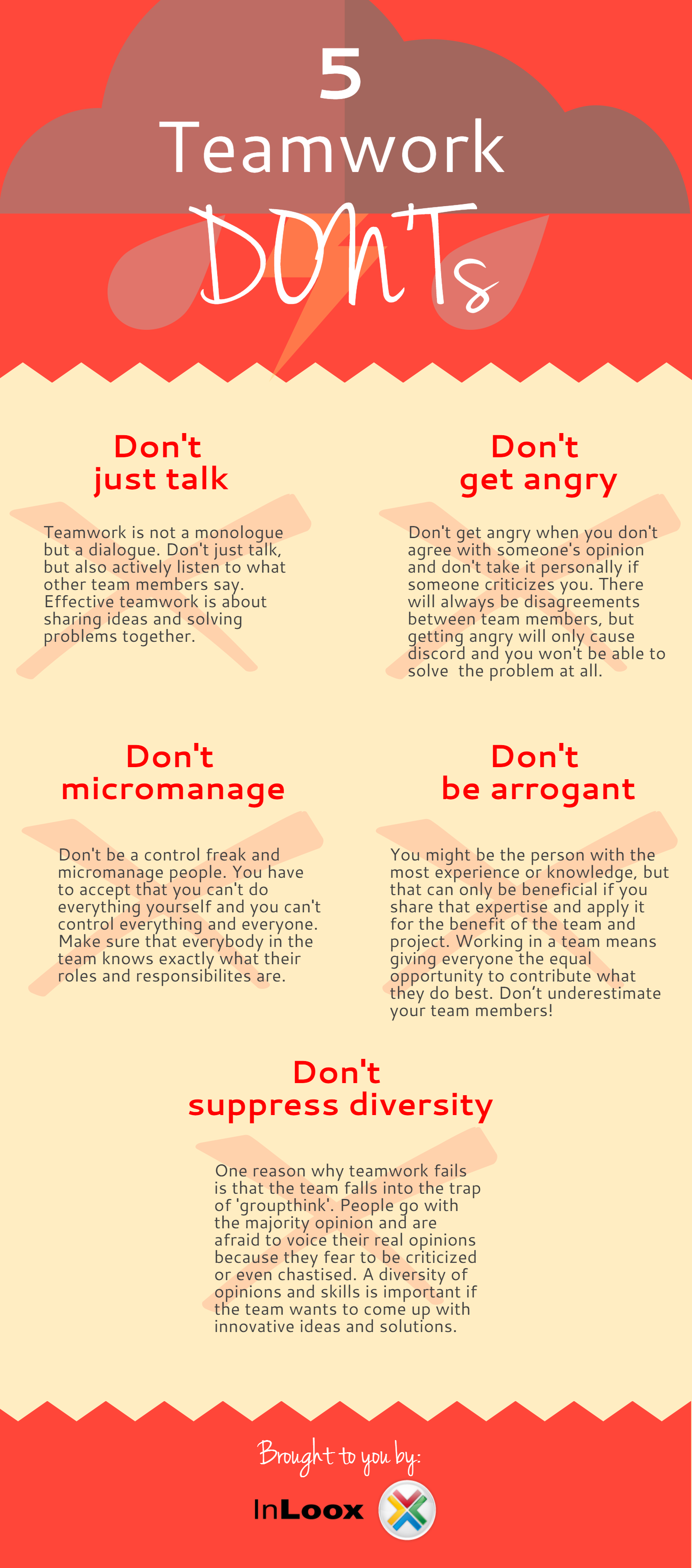 Infographic: 5 Teamwork Don'ts 