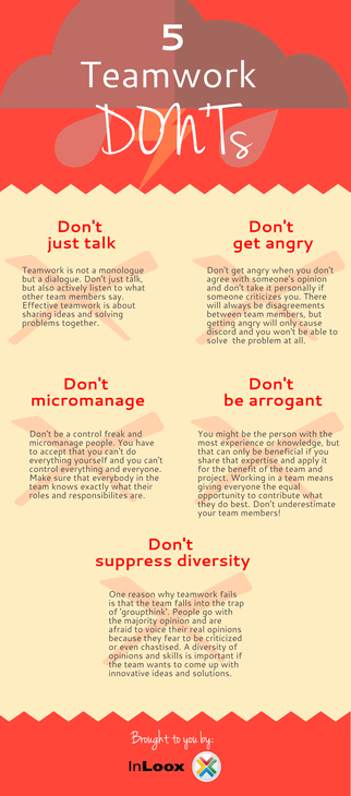 Infographic: 5 Teamwork Don'ts 