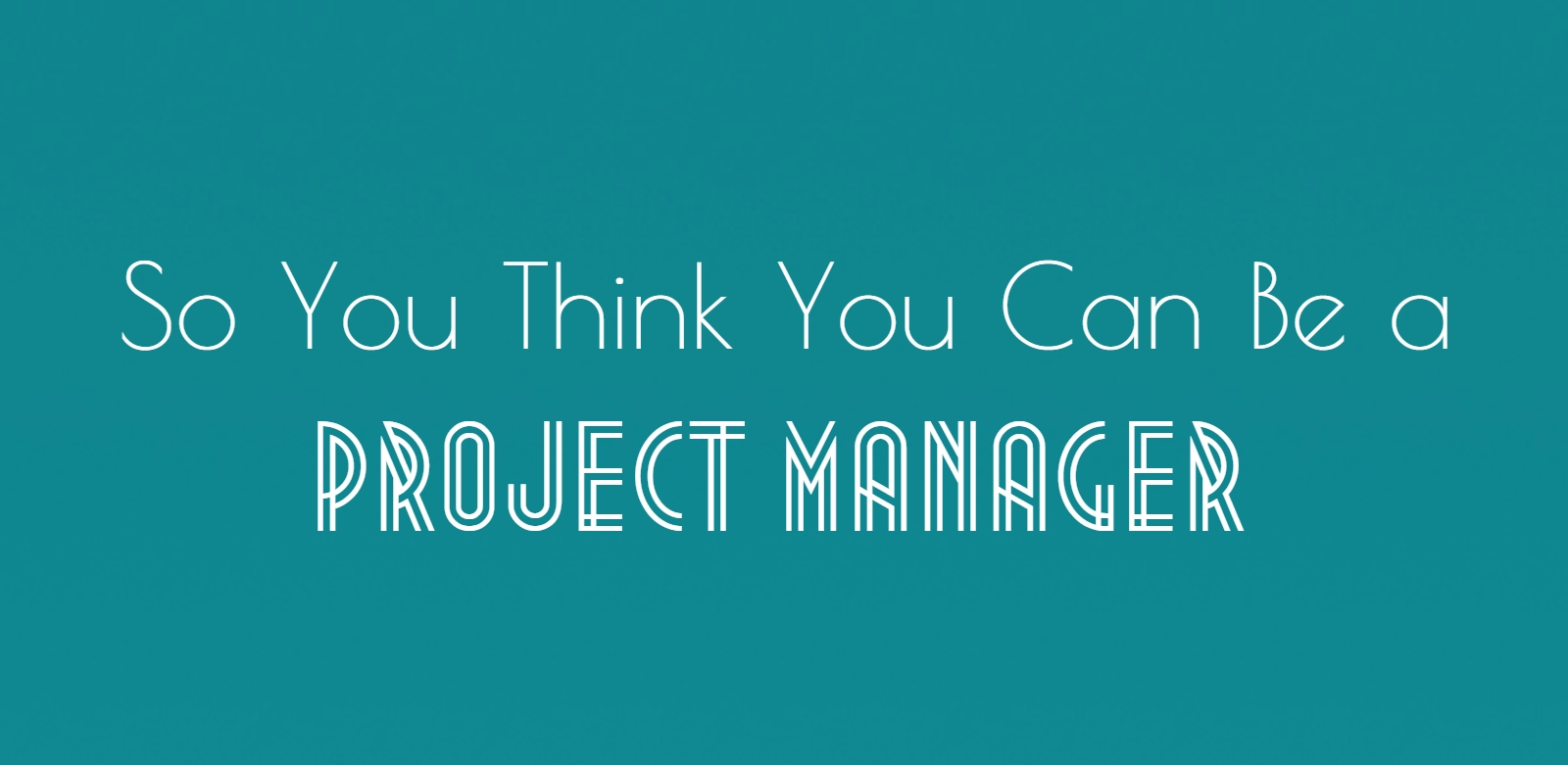 Infographic Summary for Graduates - Project Management