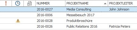 Die Projektübersicht in InLoox 9 für Outlook
