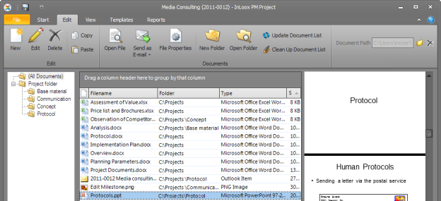 Productive Teams: Documents