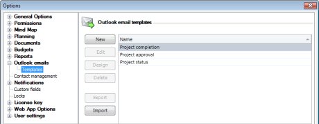 Text templates in InLoox PM