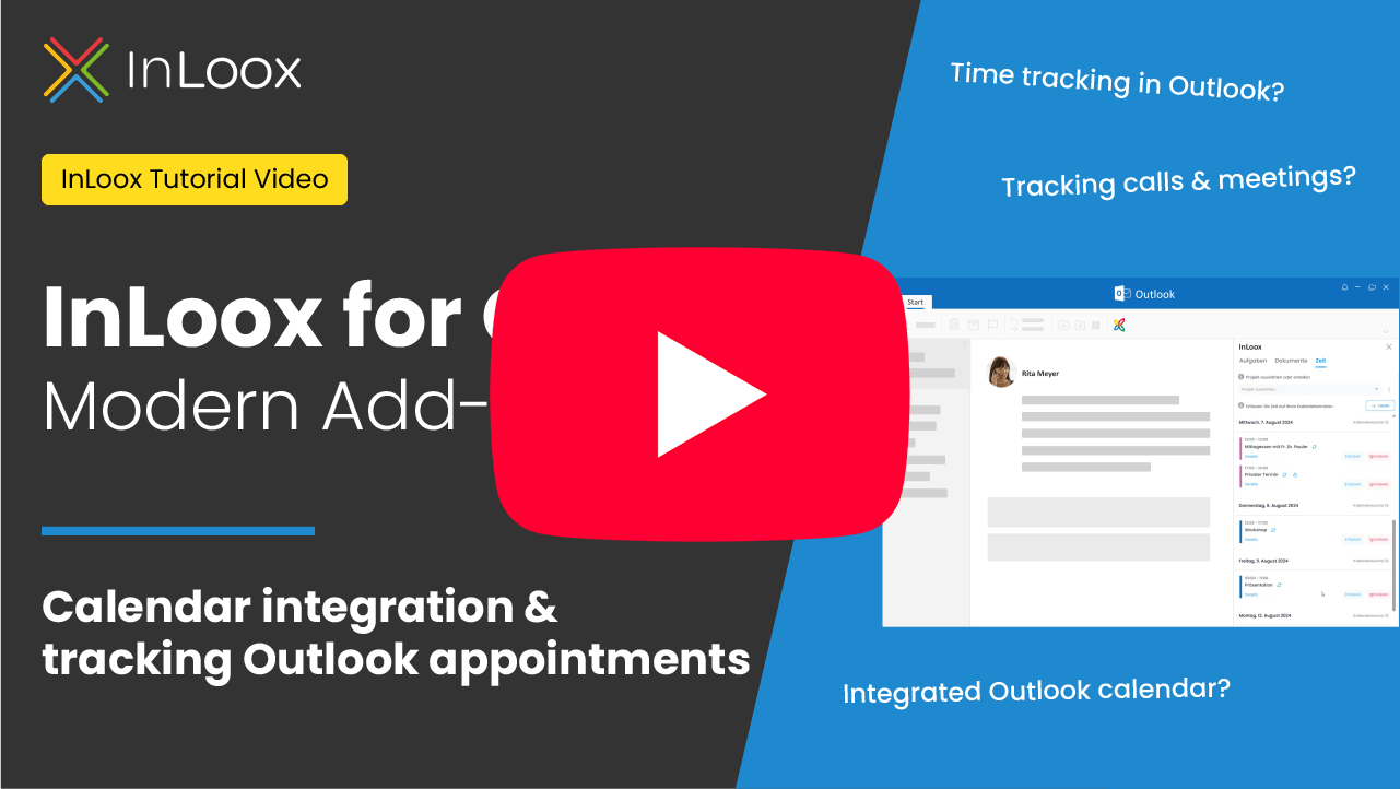 Video: InLoox for Outlook - Time tracking on YouTube