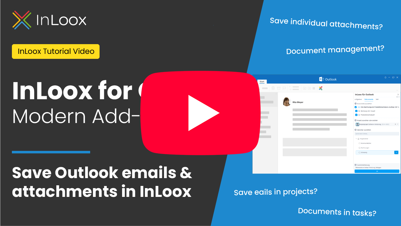 Video: InLoox for Outlook - Document Management on YouTube