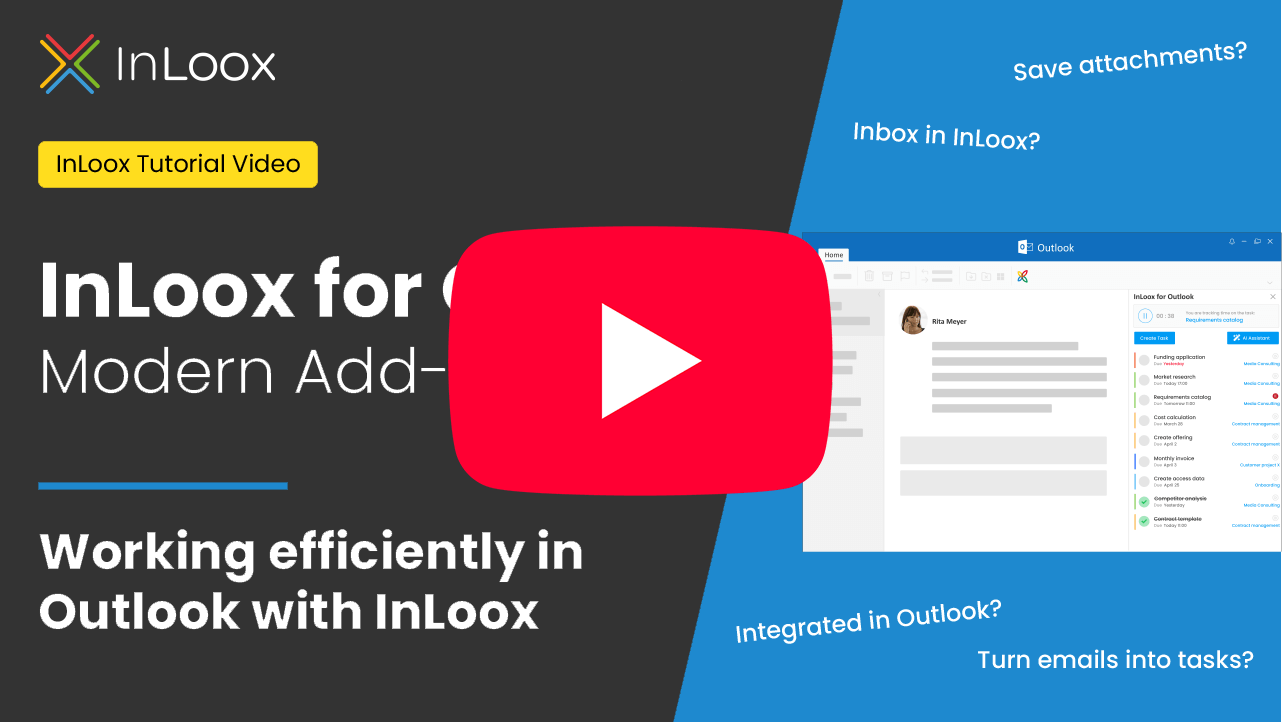 Video: InLoox for Outlook - Tasks on YouTube