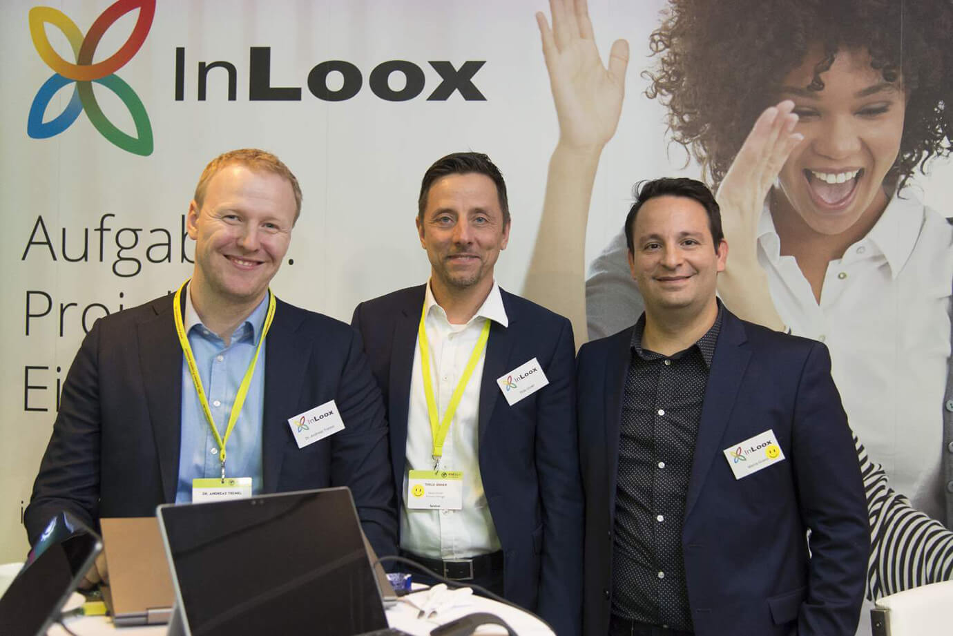 Part of the InLoox team at PM Welt © 2019 Berleb Media GmbH