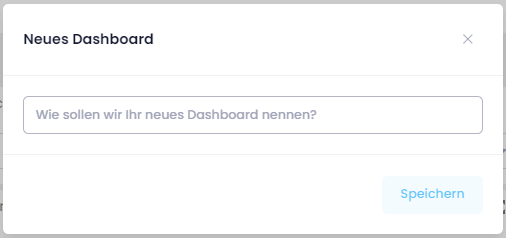 Neues Dashboard - Namen vergeben
