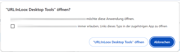 InLoox Desktop Tools öffnen