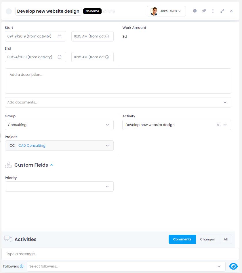 Edit an existing task