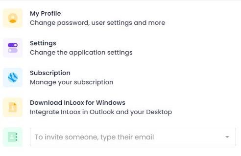 Invite people to InLoox