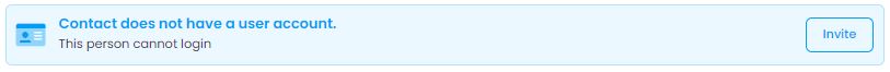 Invite an existing contact with no InLoox User Account