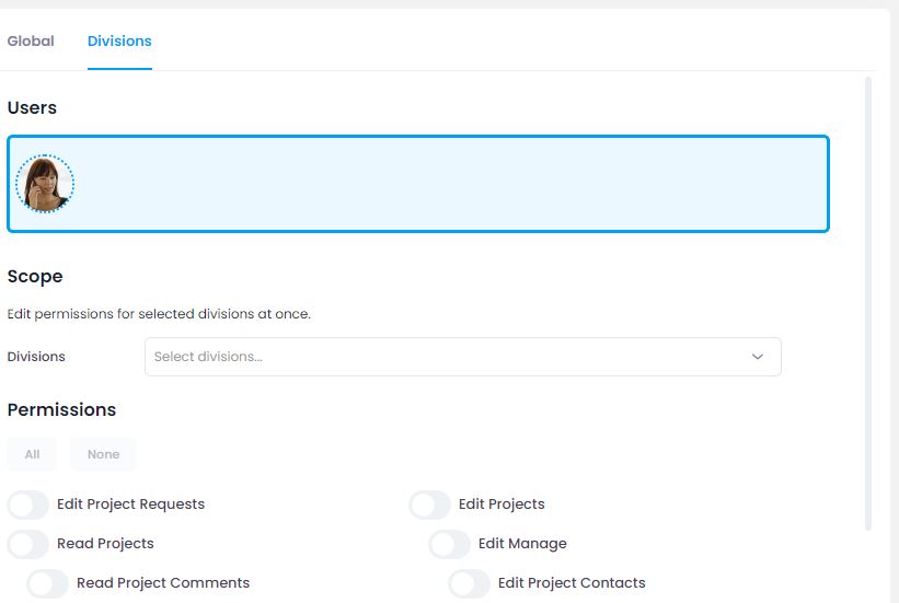 user permissions