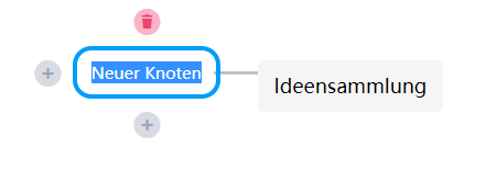 Neuer Knoten in Mindmap