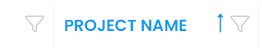 Sorting inside the project list