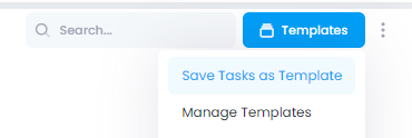 Save taks as templates