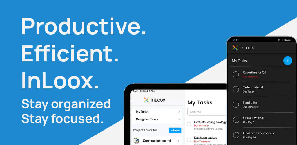 InLoox Mobile App for Tablets and Smartphones