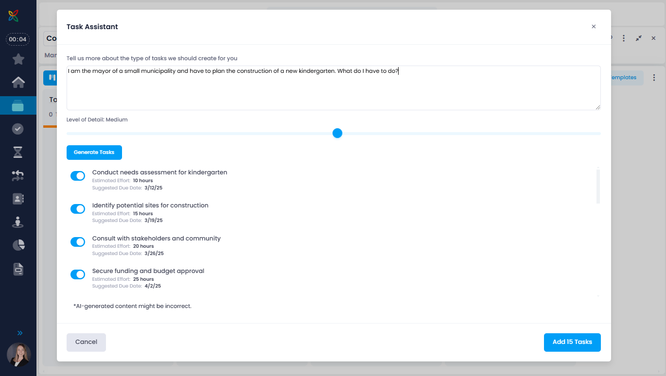 AI Task Assistant in InLoox
