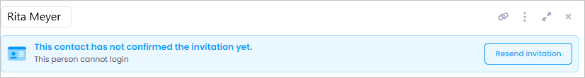 Resend InLoox invitation