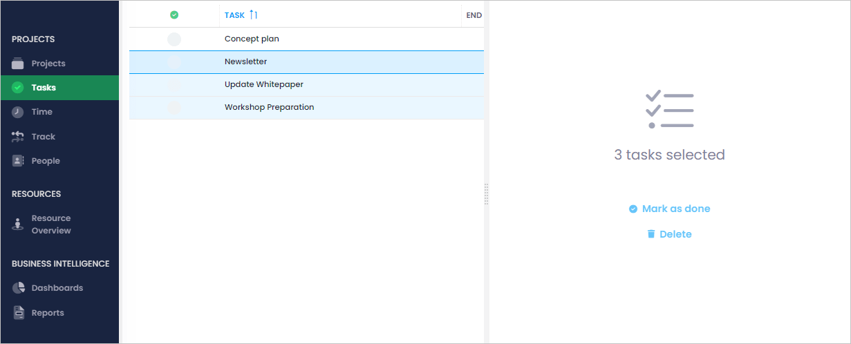 Multi-edit in InLoox task list