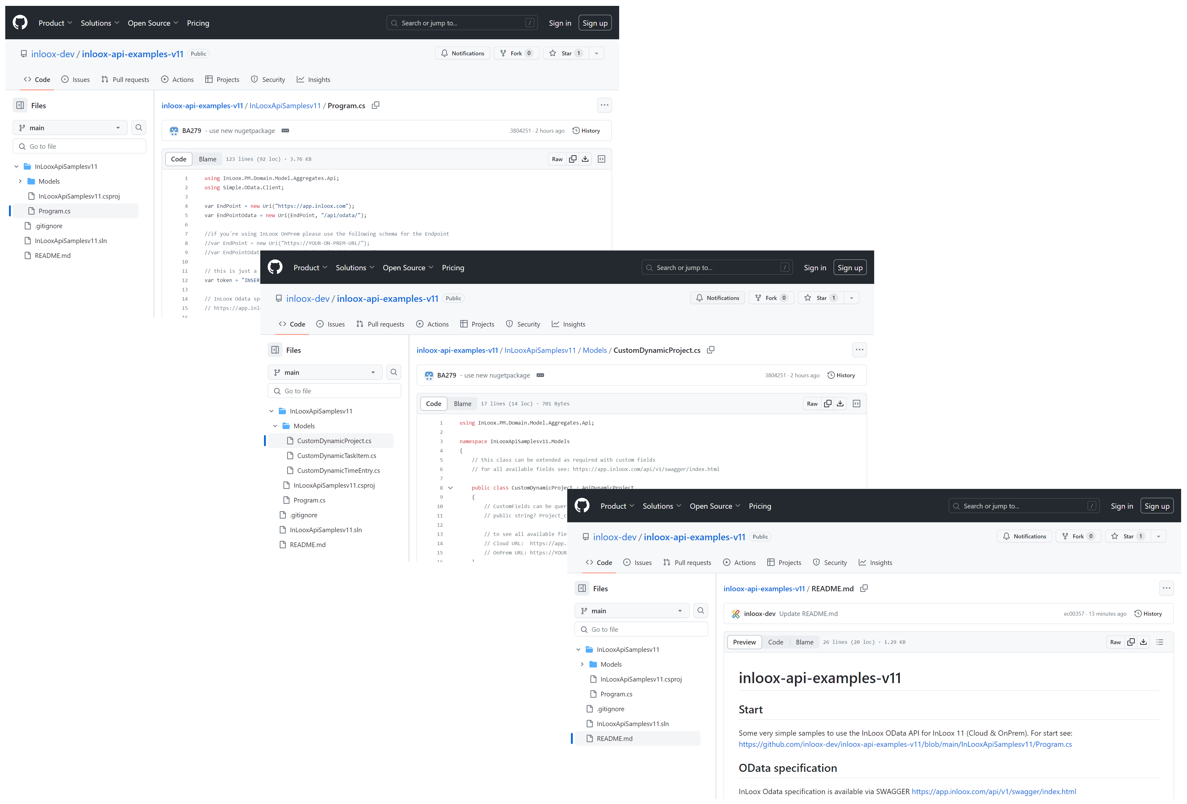 InLoox 11 API examples