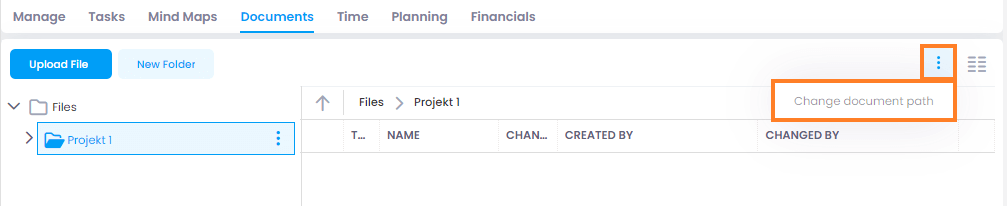 Change document path