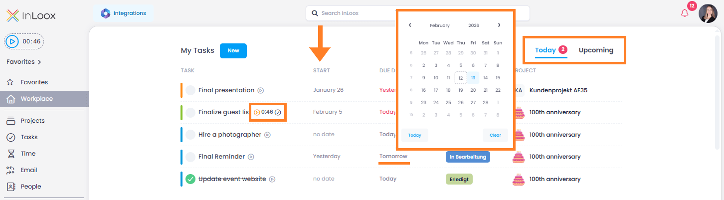 What's new in the InLoox workplace
