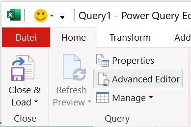 Open Advanced Editor