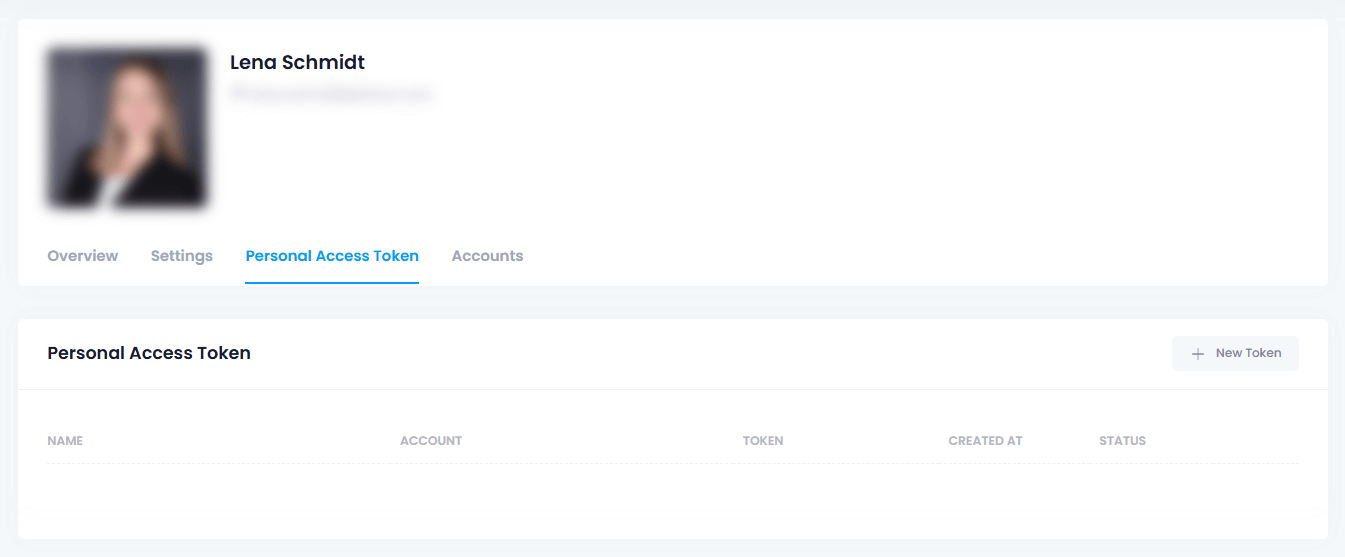Personal Access Token in InLoox