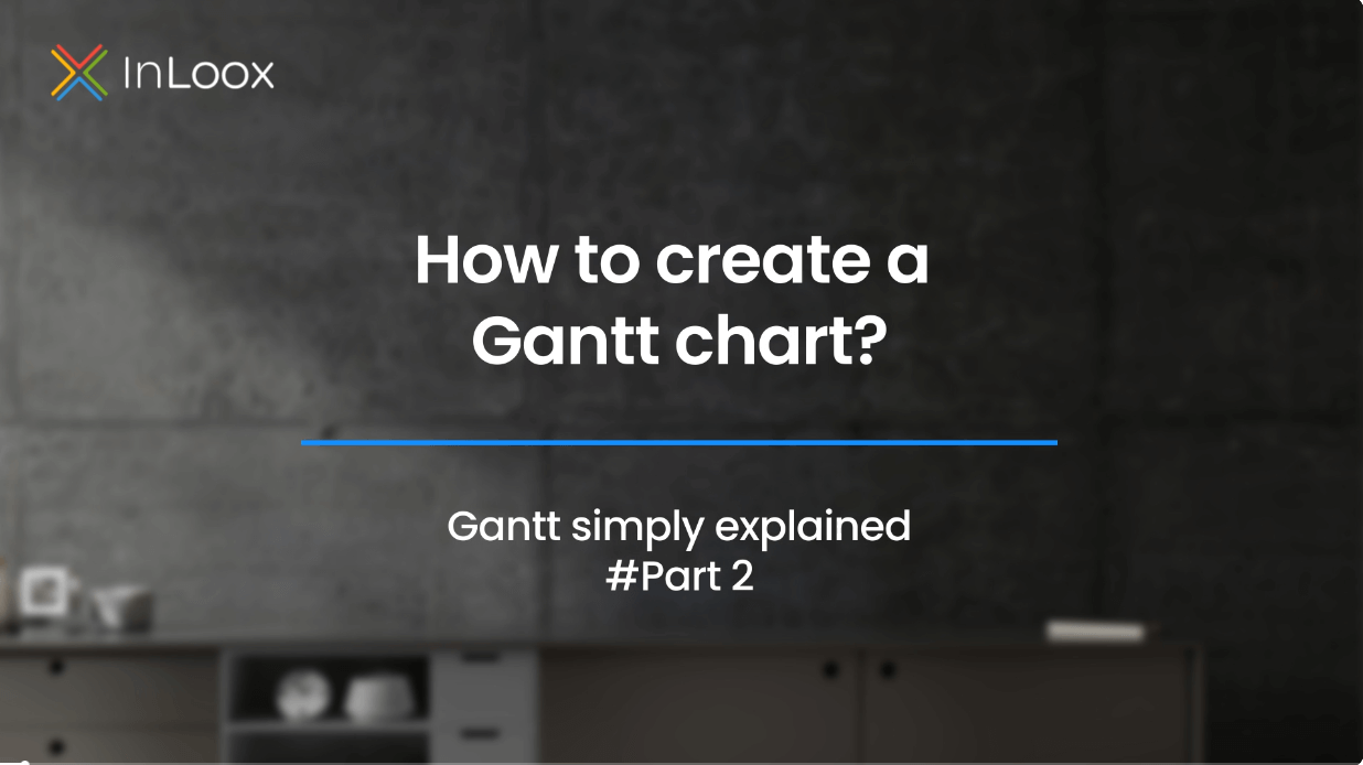 Video tutorial: How to create a Gantt chart