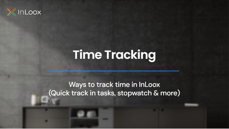 Video tutorial: Time tracking in InLoox