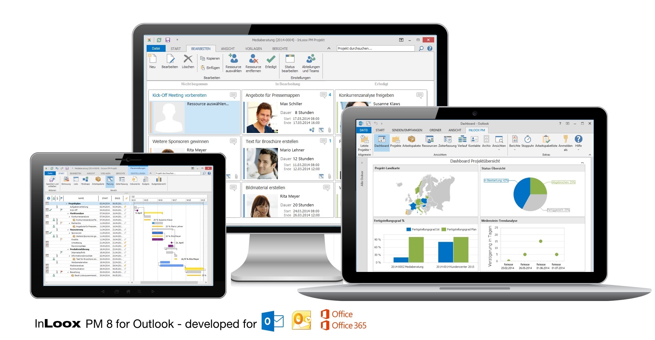 InLoox PM 8 for Outlook - Project Management Software Perfectly Integrated with Microsoft Outlook